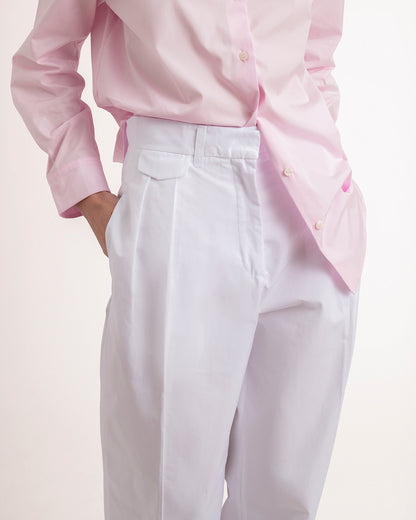 Classic men suit pants in thick popeline