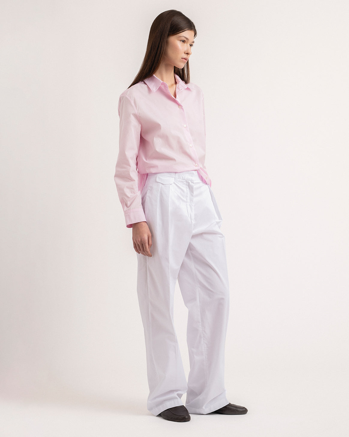 Classic men suit pants in thick popeline