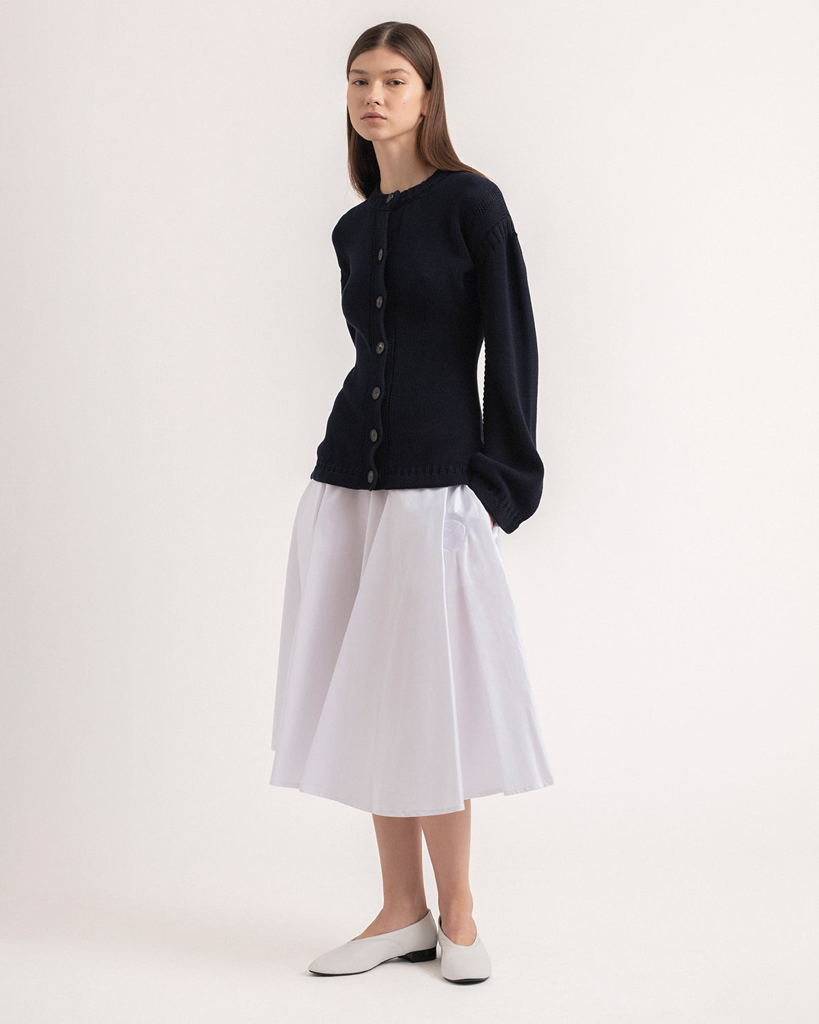 Mackintosh rose embroidered jupon skirt
