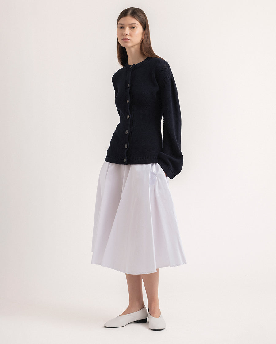 Mackintosh rose embroidered jupon skirt