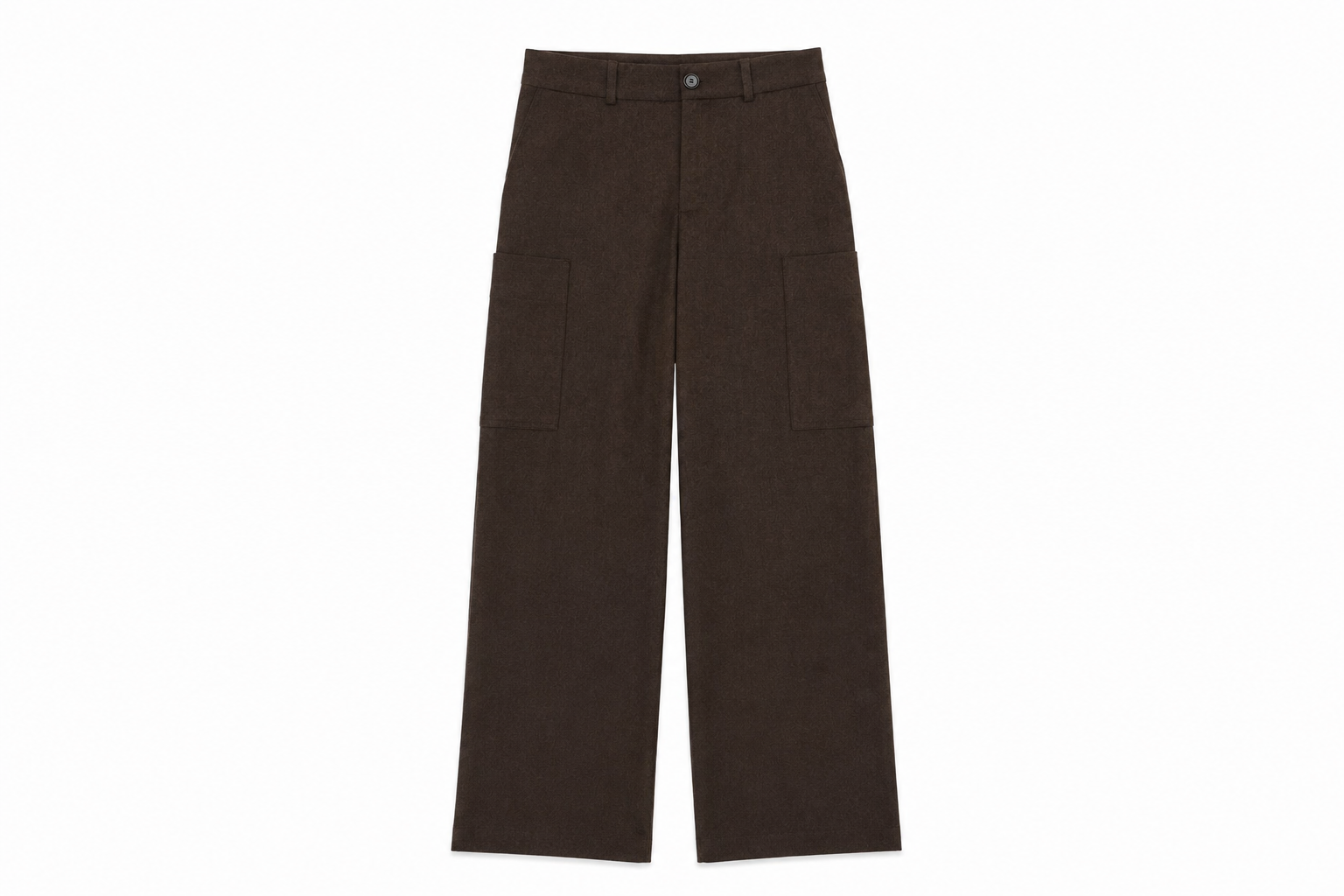 Cargo Pants in brown flannel
