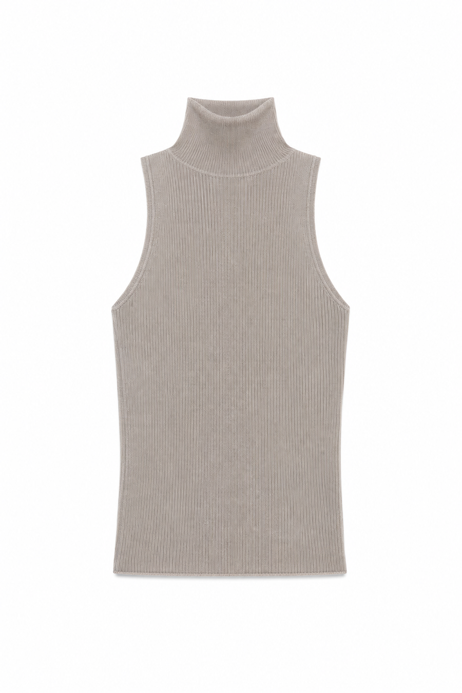 Second Skin Turtleneck in Pale Grey