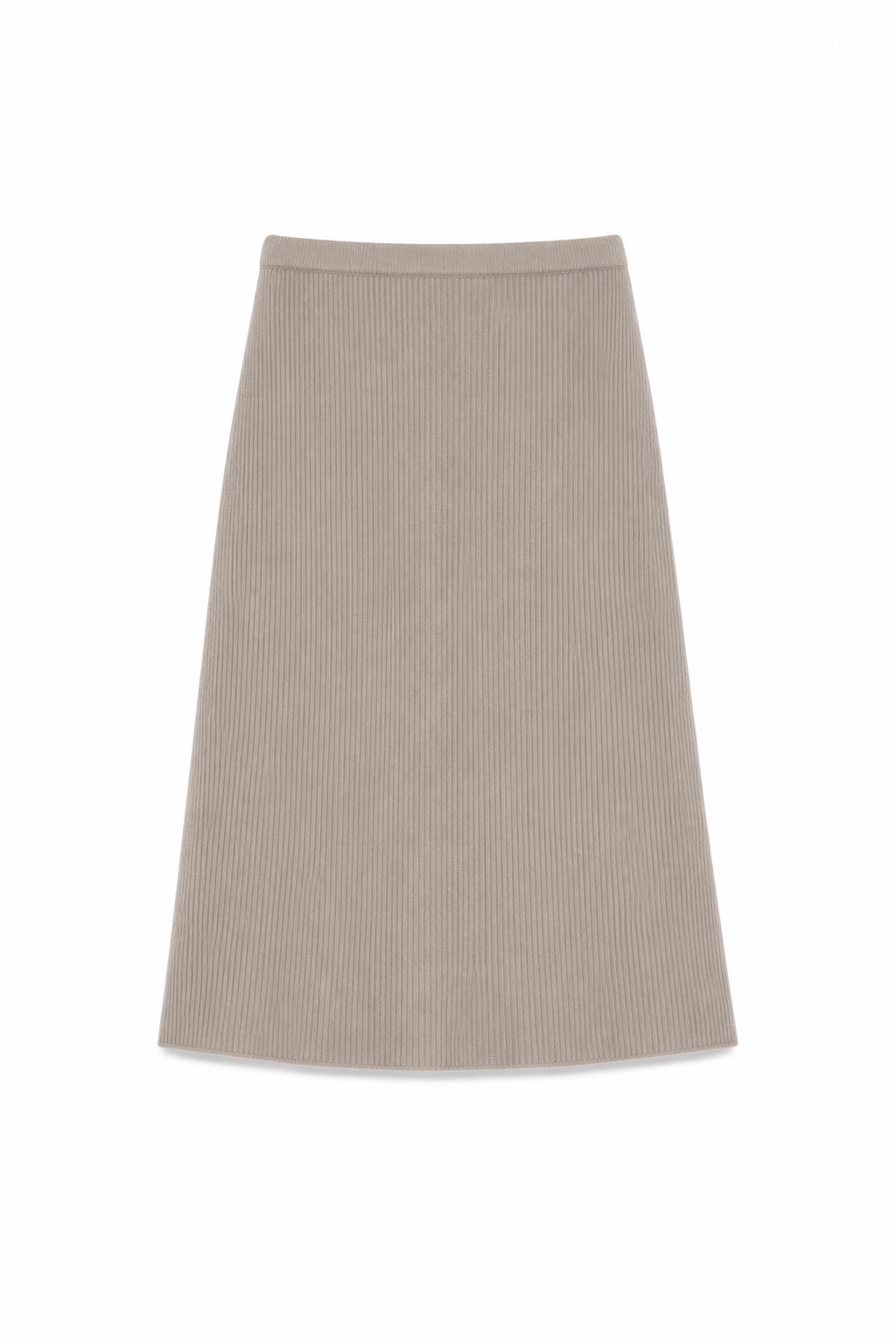 Cashmere A line skirt in pale grey